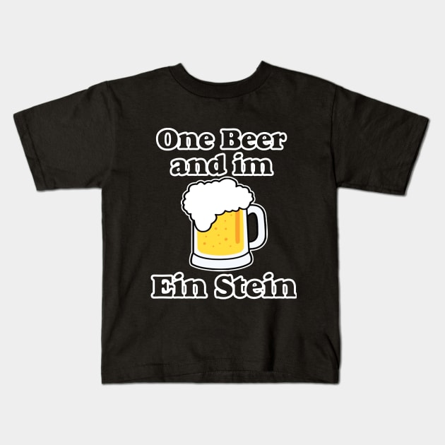 Ein Stein beer Kids T-Shirt by NineBlack